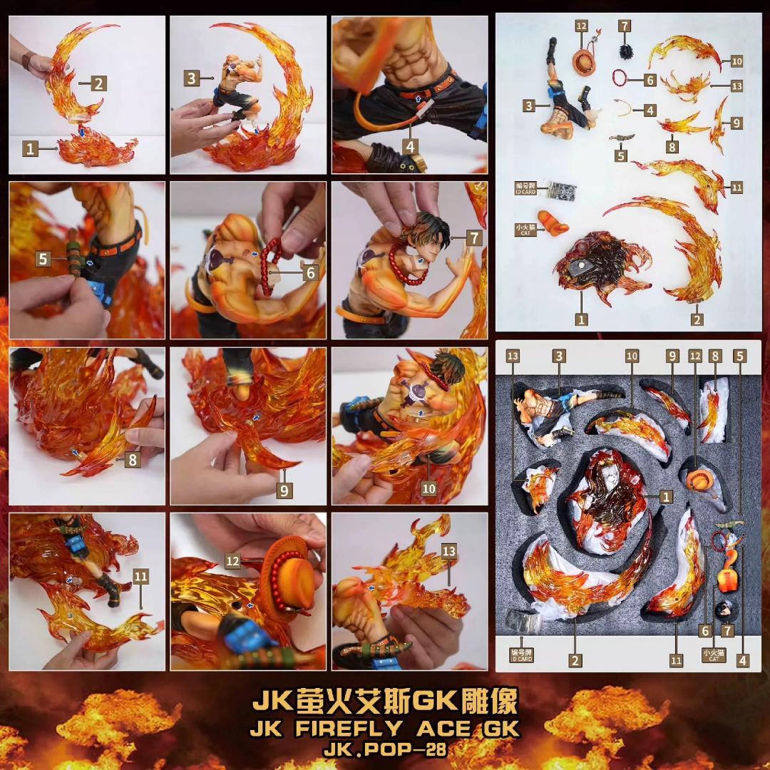 ワンピース ポートガス・D・エース ガレージキット フィギュア 塗装