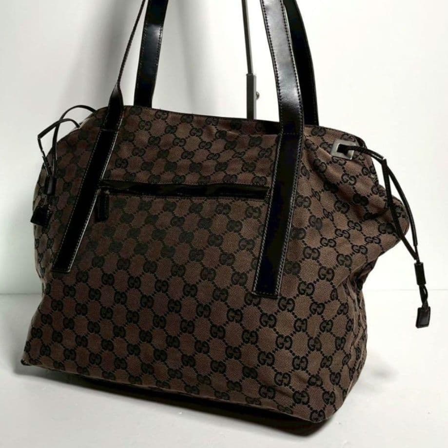 グッチ トートバッグ GG キャンバス ブラウン