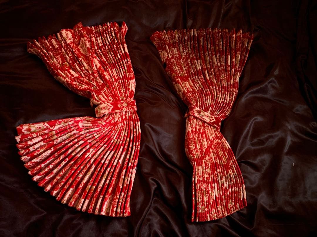 C*o様 金華山新格子赤仮眠カーテン