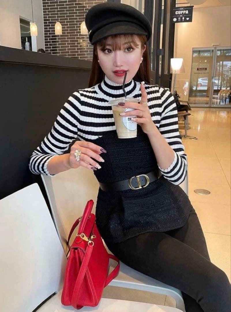 シェリエ sheller ボーダー ニット 長袖 TOPS – shéller / シェリエ