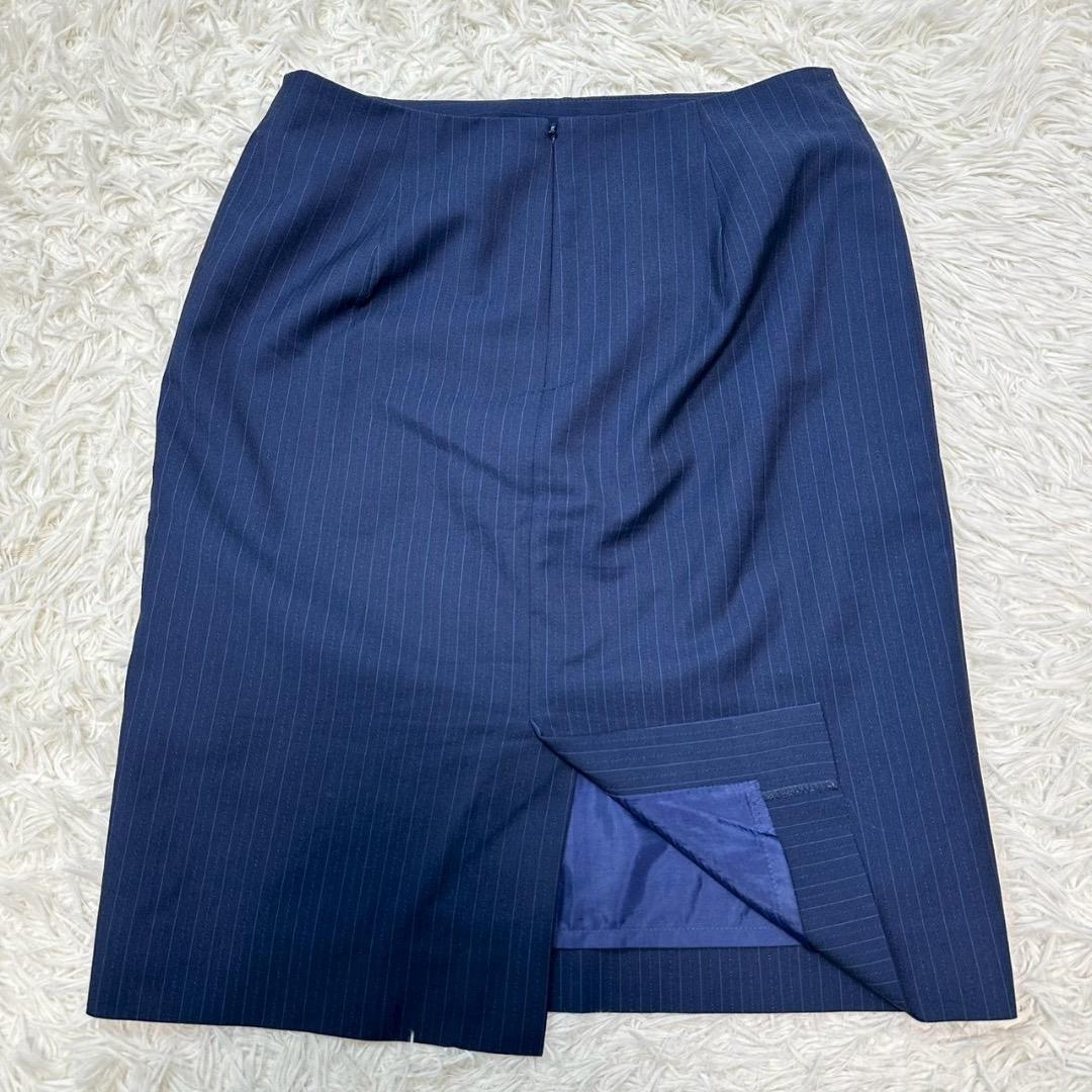 オリヒカ RHYME 洗える ノーカラー 3ピーススーツ Lサイズ ネイビー