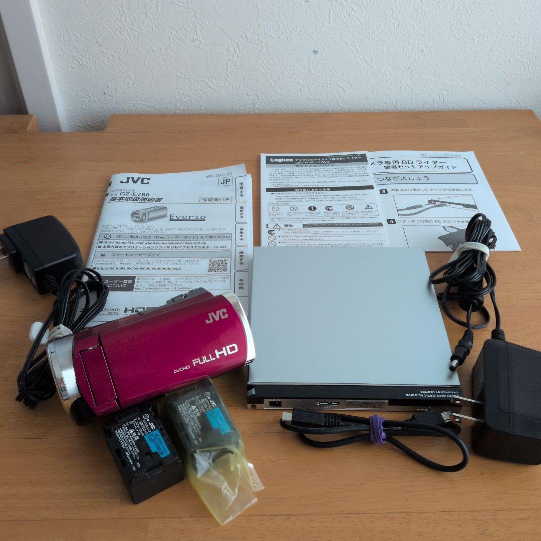 JVCビデオカメラエブリオ&専用BDライターセット
