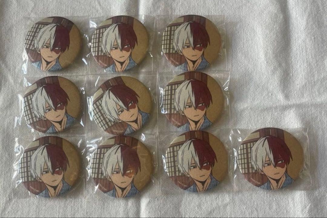 僕のヒーローアカデミア 浮世絵 浴衣 缶バッジ 轟焦凍 - メルカリ