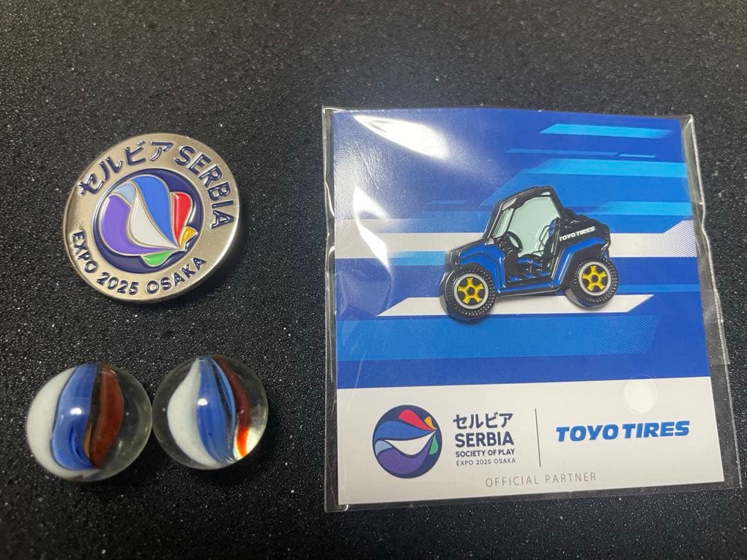 【超激レア】EXPO2025 セルビア 大阪万博 ピンバッジ　非売品