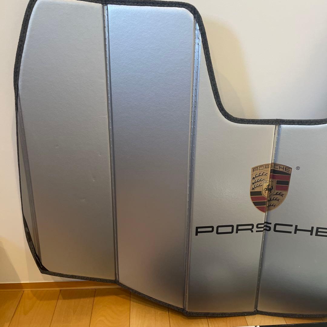 美品 ポルシェ 981型 純正 サンシェード シルバー 収納バッグ付