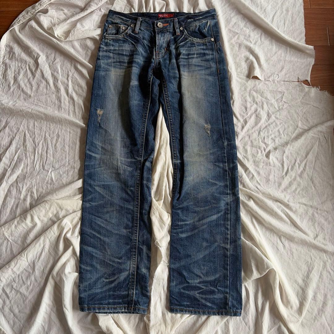 y2k グランジ デニム テック フレア 平成 ギャル ワイド ブーツカット