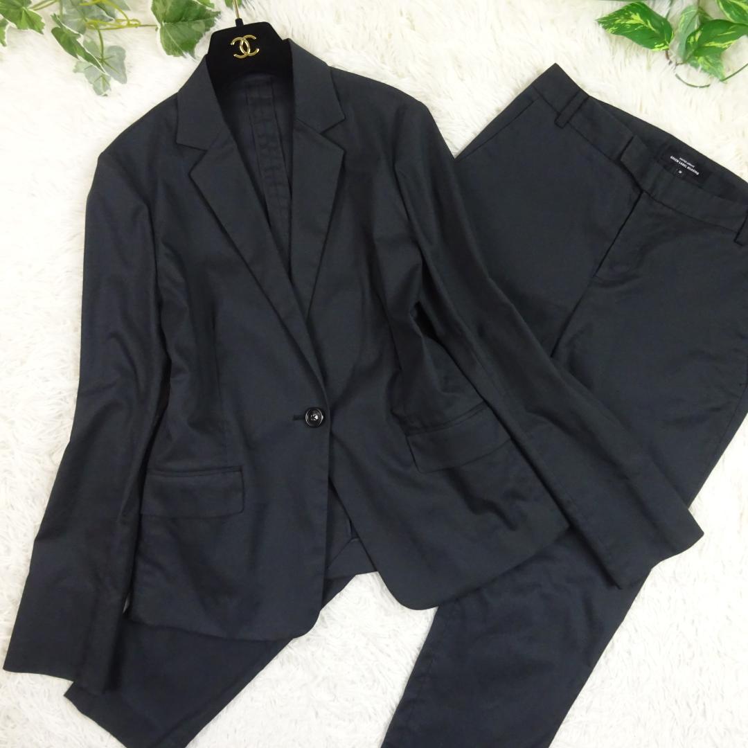 美品　ユナイテッドアローズ　ストレッチ　ウォッシャブル　パンツスーツ　M　黒