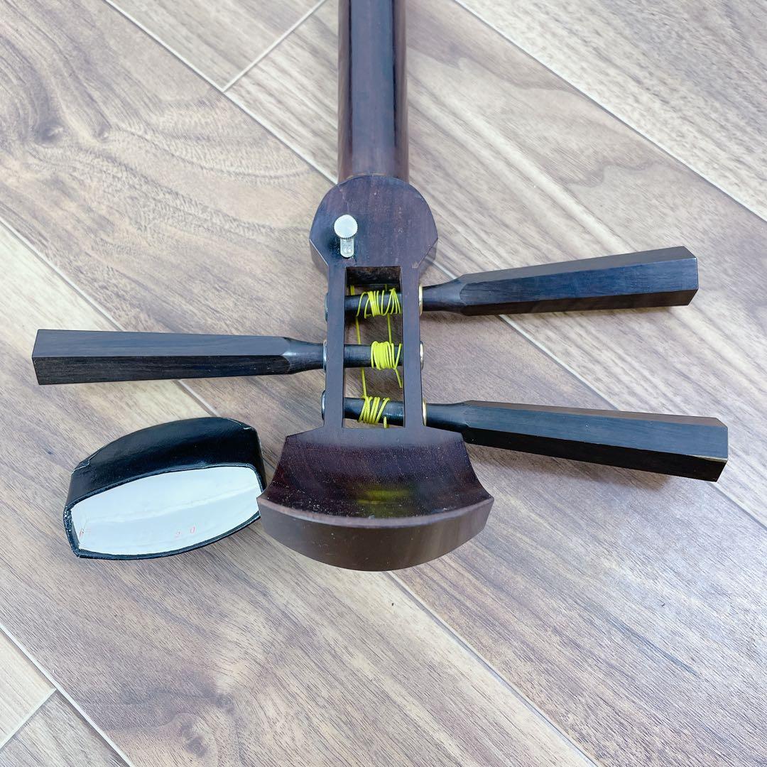 三味線 紅木 中棹 犬皮 破れなし 丸打胴 東さわり - メルカリ