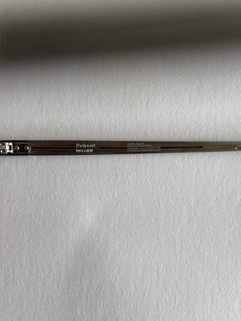 パリミキ Reboot 215 ボストン メガネ 眼鏡 シルバー/ライトグレー