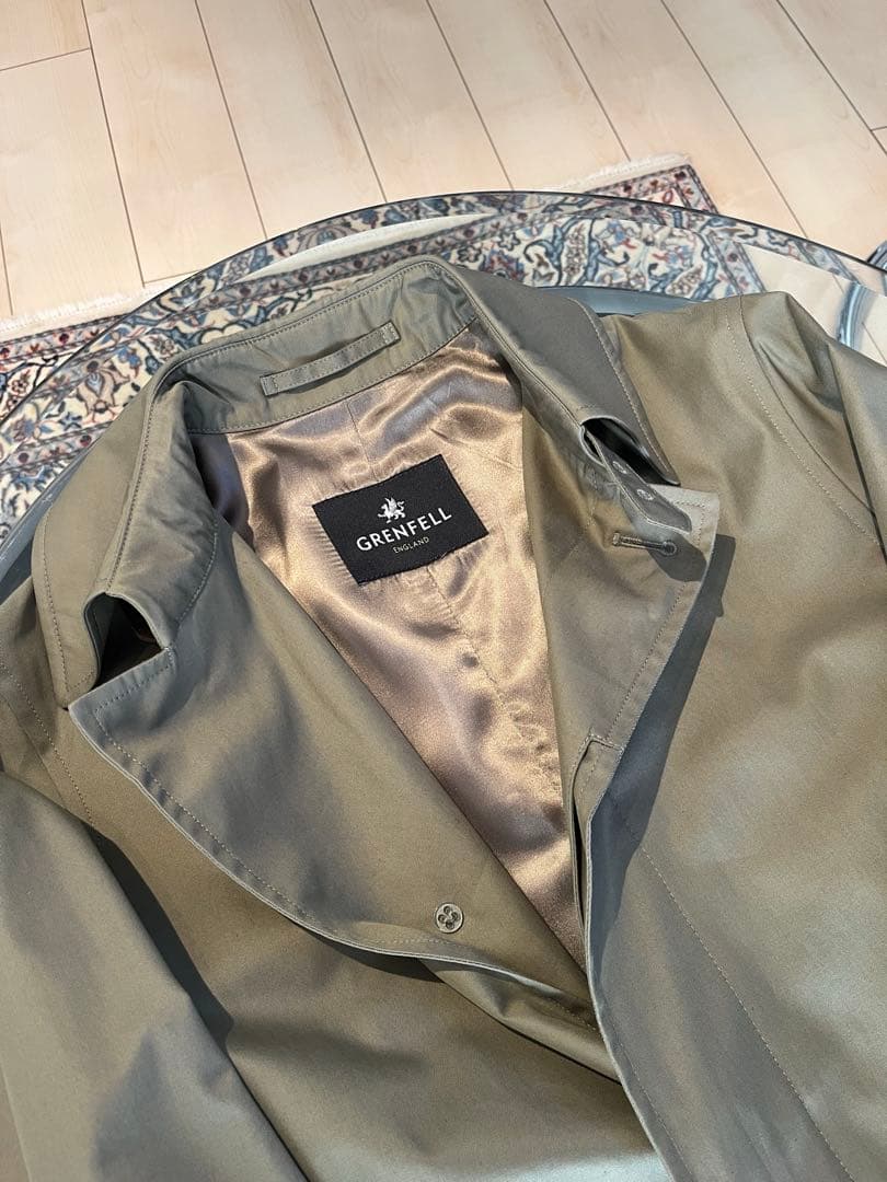 GRANDELL コート　36 グレンフェル ステンカラー バルマカーン