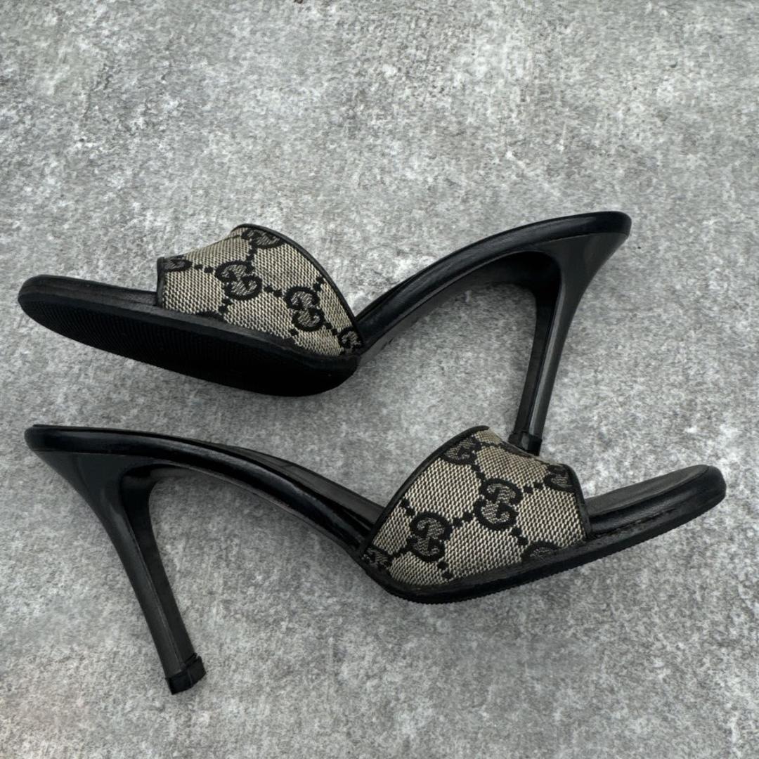 靴 Gucci GGCanvasPumps 36.5C Replaced Heels