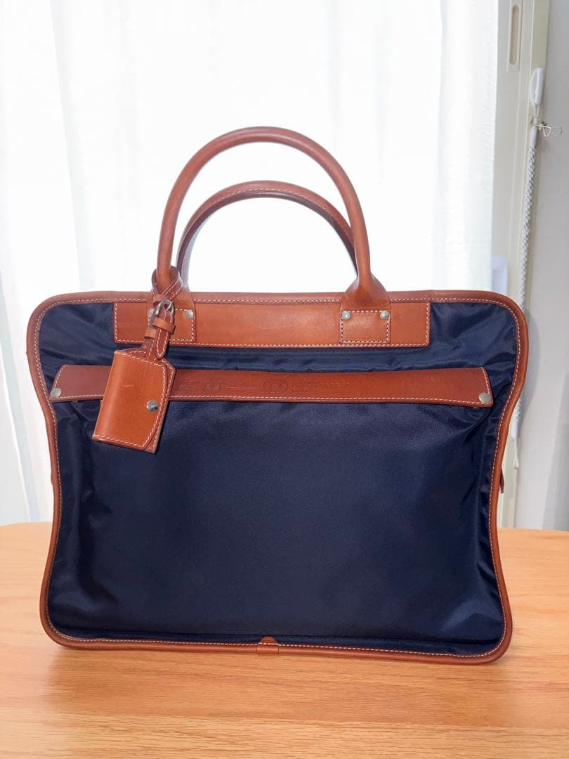 Felisi フェリージ ビジネスバッグ ネイビー/ブラウン - メルカリ