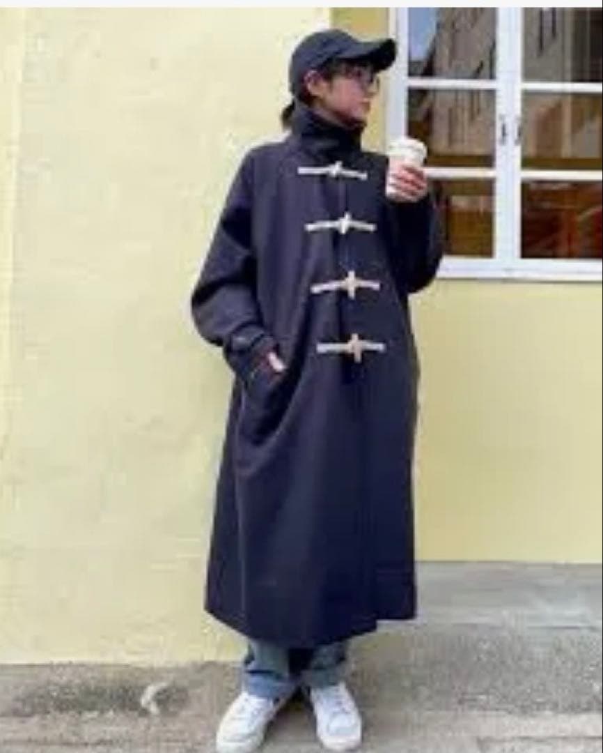 キャナルジーン　BON APPÉTIT ネイビー メルトンダッフルコート　38