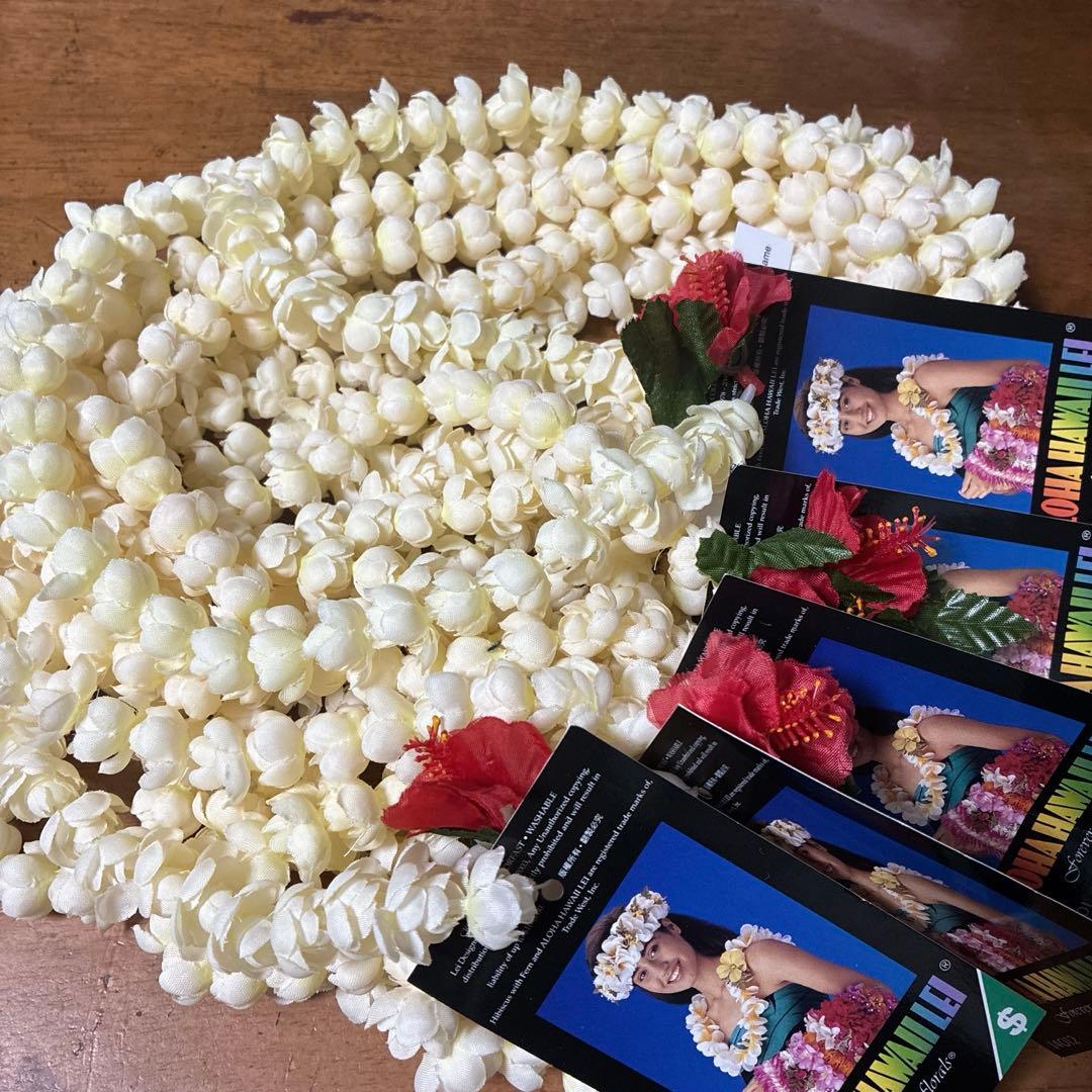 フラダンスレイ　＊ロングピカケレイ＊　５個セット　新品