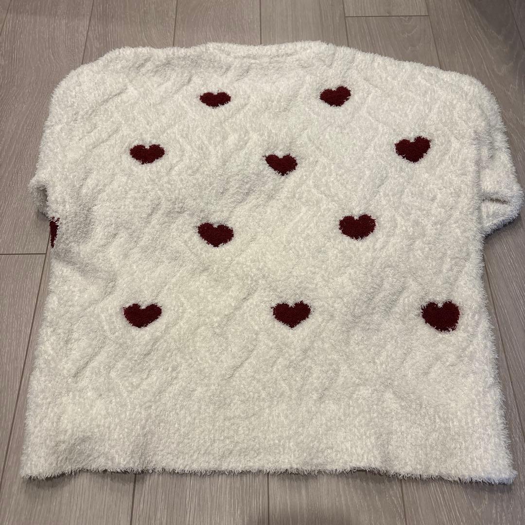 ジェラピケ 【HOLIDAY】ハートアランプルオーバー&ショートパンツSET