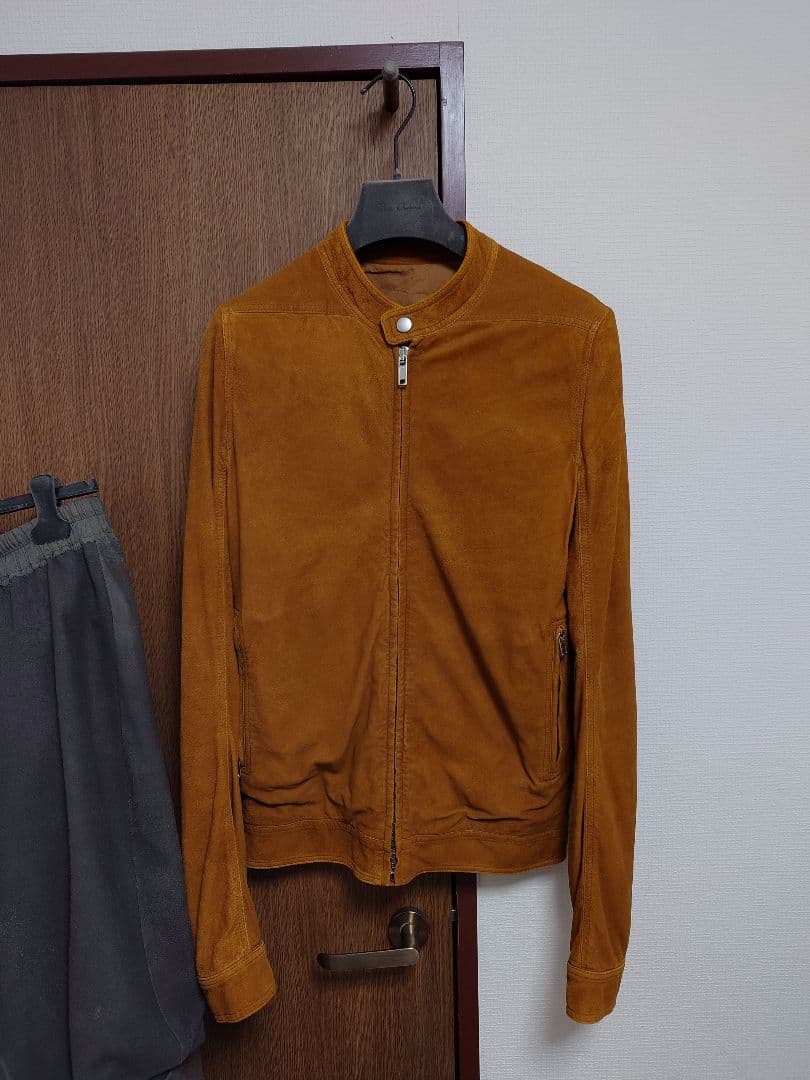 RickOwens 17aw ブリスターラムレザーライダース 48