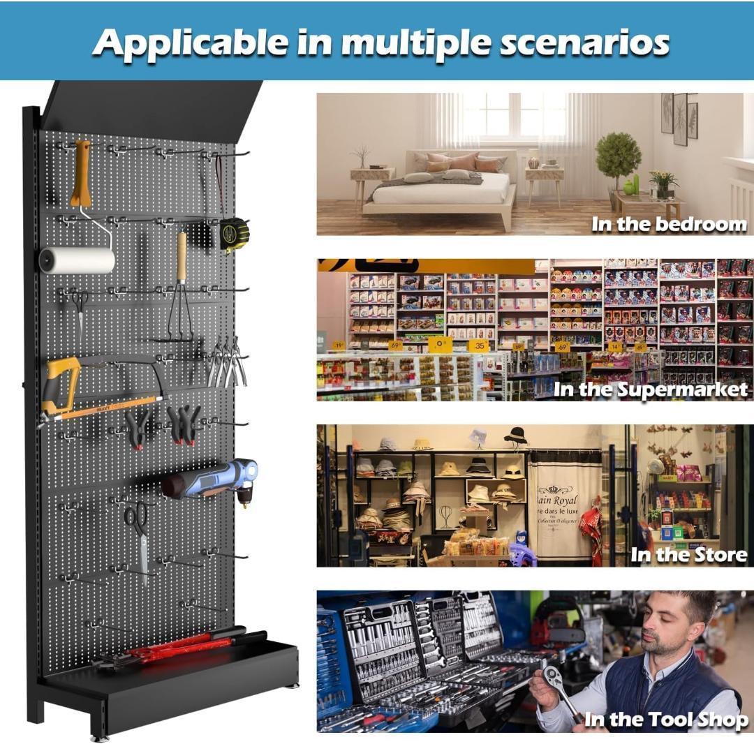 訳あり大特価❣️ ペグボードディスプレイスタンド ペグボードオーガナイザー