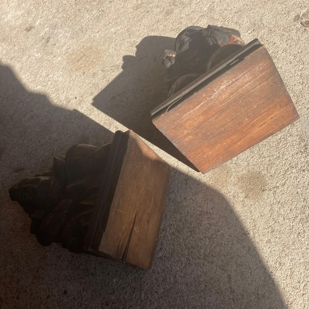 恵比寿像 木彫り 骨董 - メルカリ