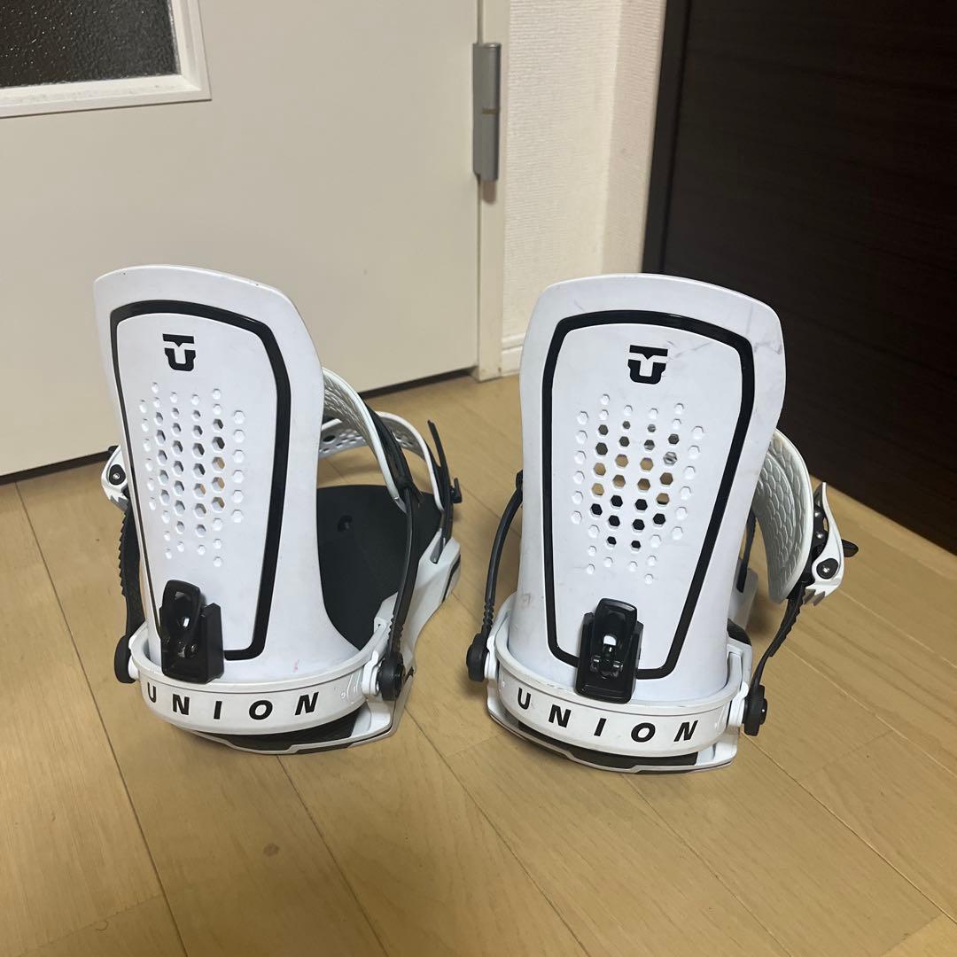 UNION スノーボード ビンディング ホワイト/ブラック