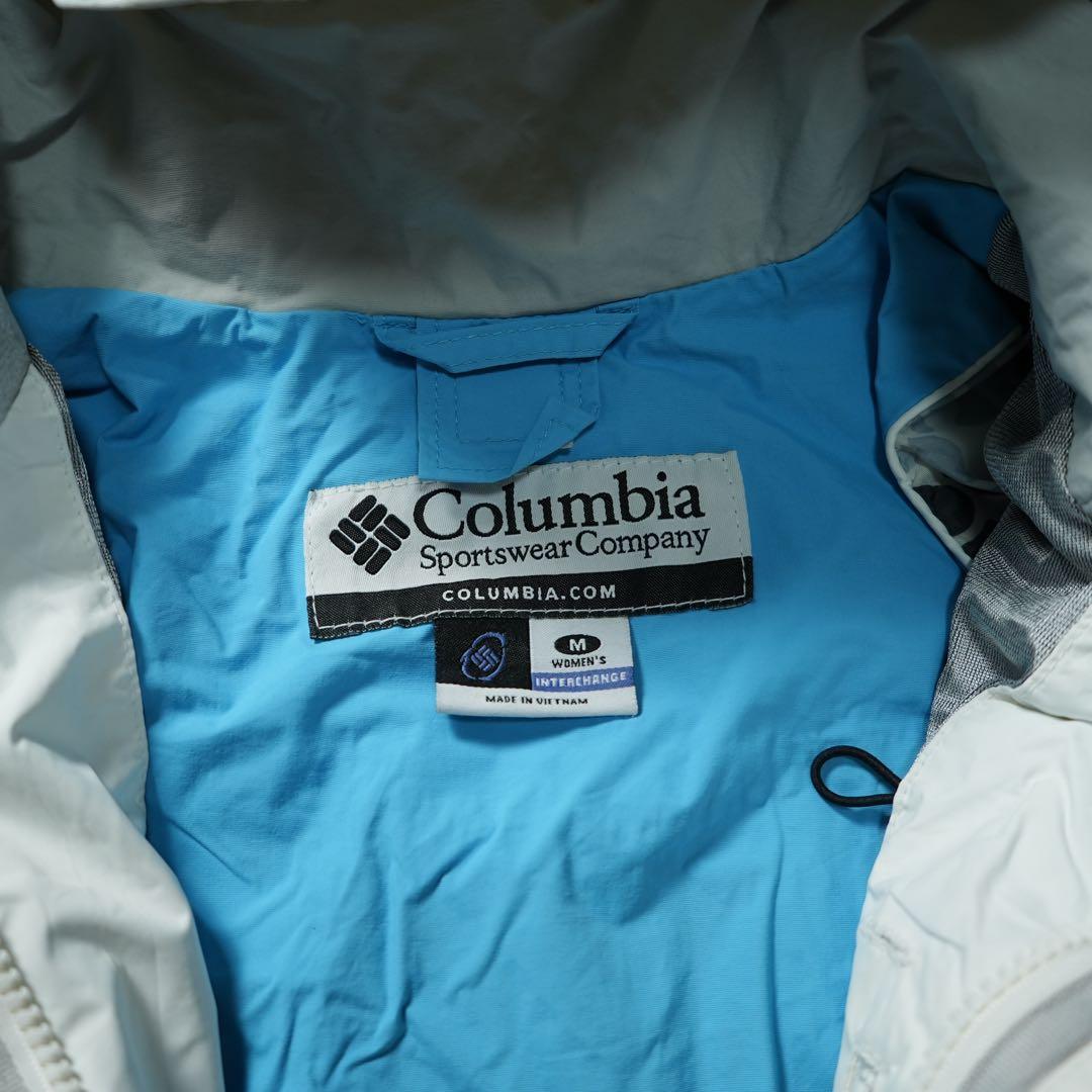 00s Columbia shell jacket 水色 茶色 テック系 y2k - メルカリ