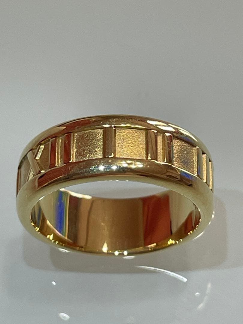 新品磨き済み Tiffany & Co. Ｋ18アトラスリング 11号