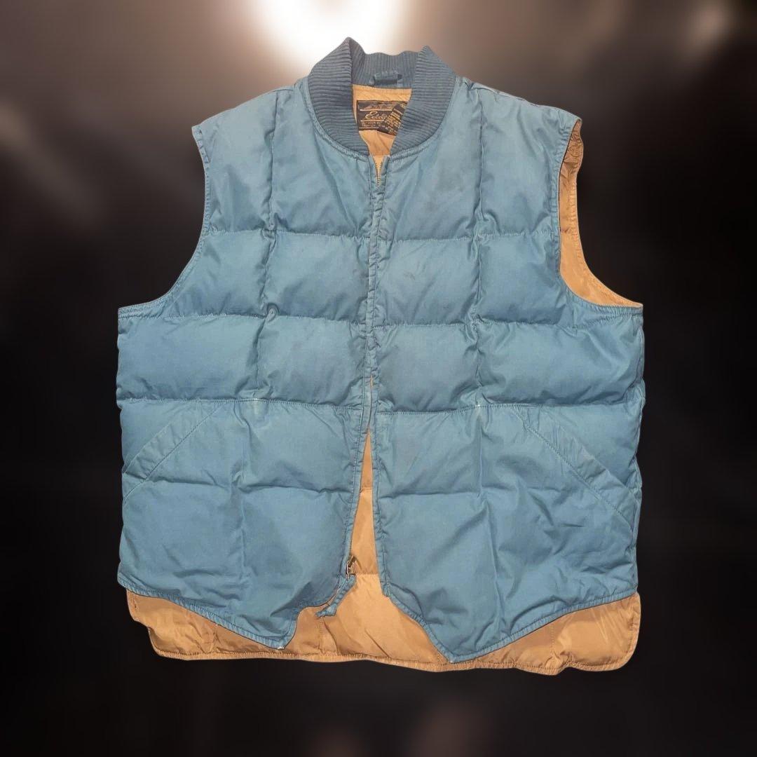 s*様 80s~ Eddie Bauer カナディアン グースダウン ダウンベス Eddie Bauer（エディーバウアー） 80S 黒タグ グースダウン オール