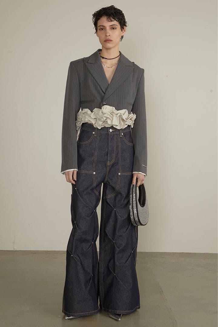 PRANK PROJECTスタッズデニムパンツ