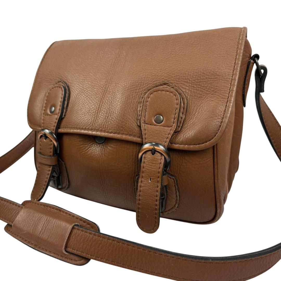 PORTER ポーター バロン メッセンジャーバッグ 斜めがけ レザー ブラウン