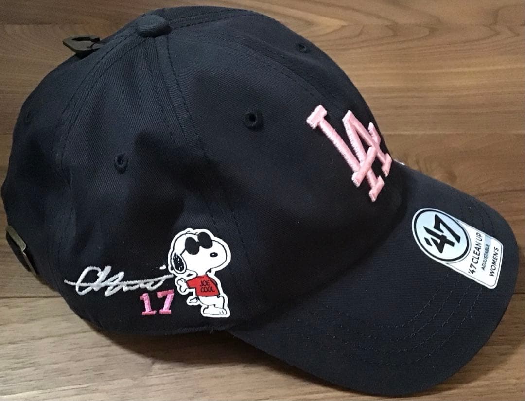47 キャップ 大谷翔平 スヌーピー カスタム レディース ドジャース