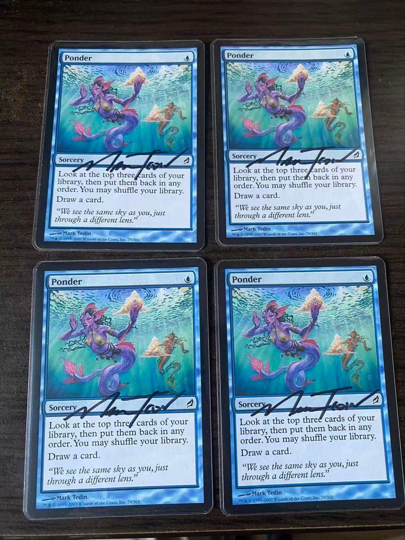 mtg 思案　4枚セット　サインド 渦まく知識/Brainstorm》[CNS] 青C | 日本最大級 MTG通販サイト