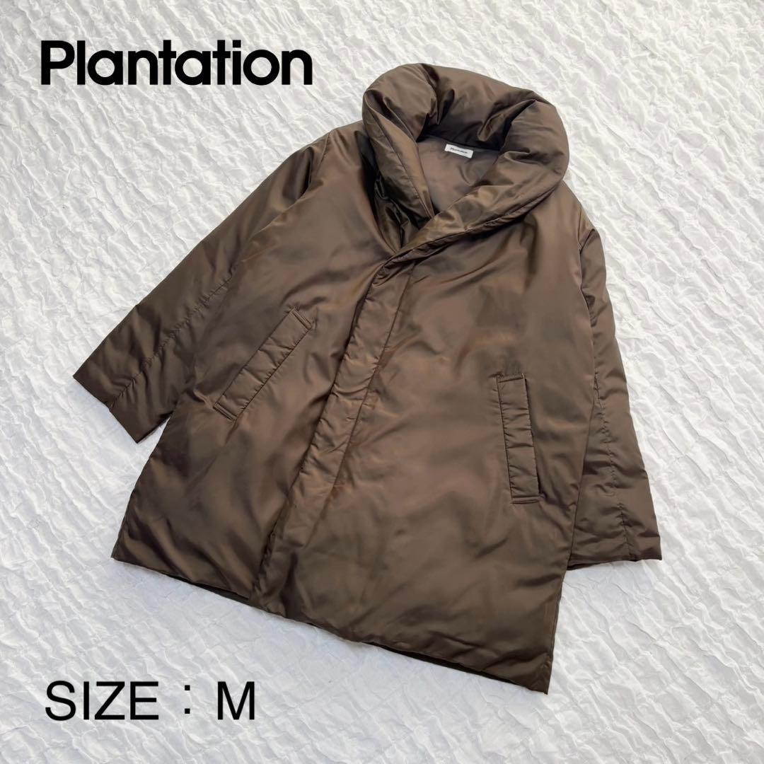 【美品】 Plantation(プランテーション) ダウンコート ショールカラー
