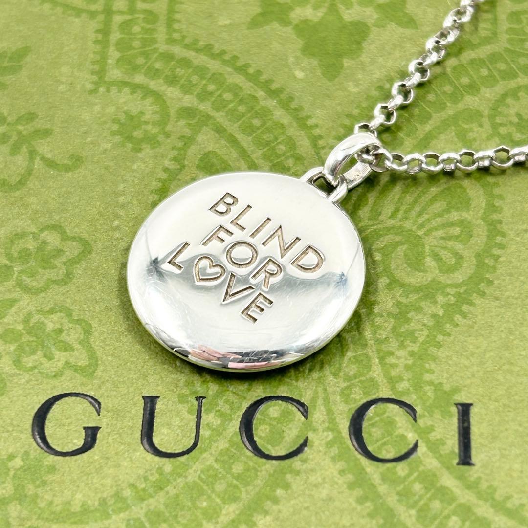 美品✨　グッチ　GUCCI ネックレス　ブラインドフォーラブ　シルバー　現行品 楽天市場】gucci ネックレス ブラインドフォーラブ（ジュエリー