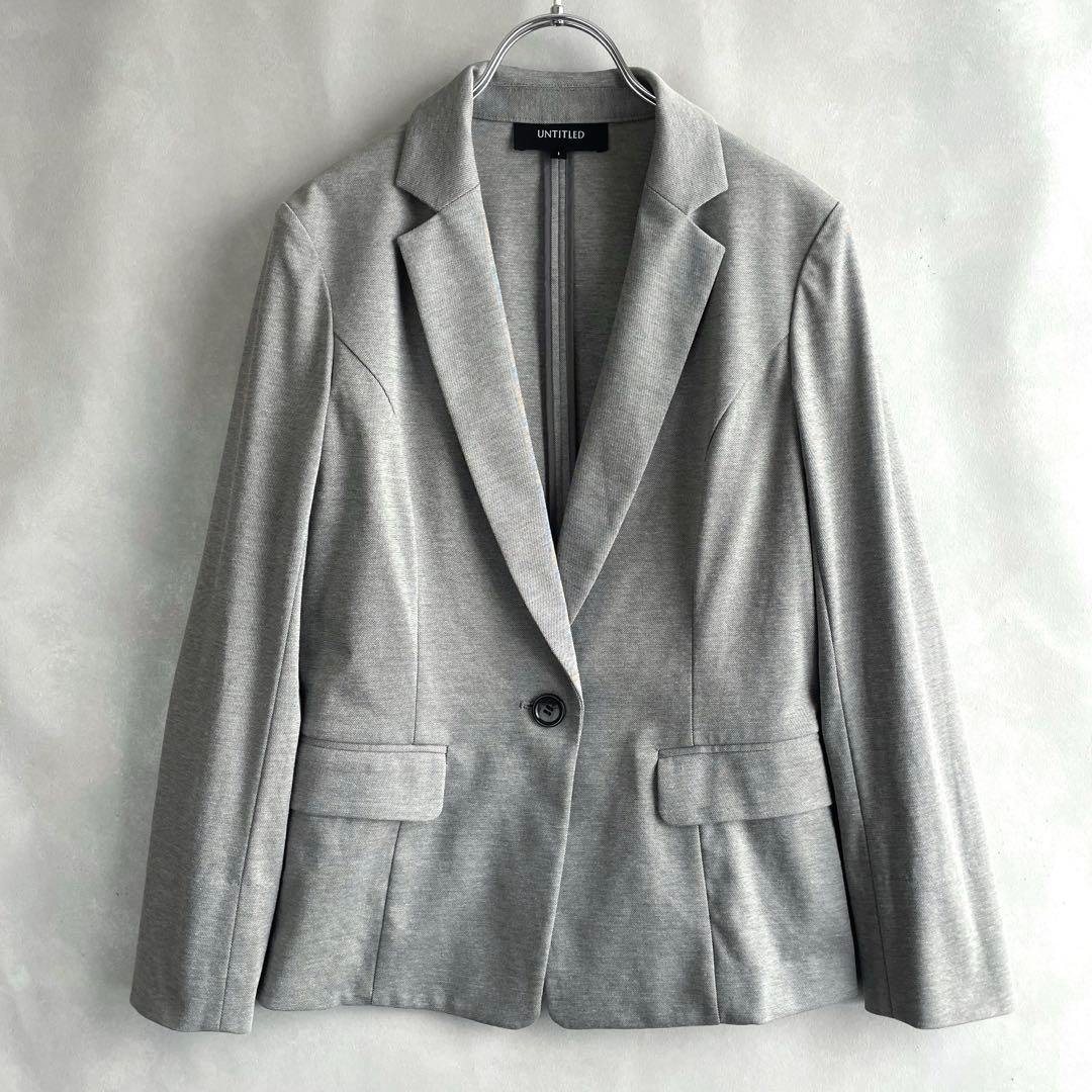 美品✨アンタイトル 洗える スカートスーツ セットアップ Sサイズ1 杢