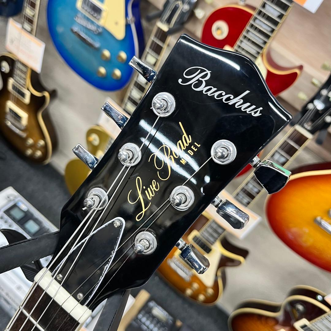 10603】 BACCHUS レスポールタイプ ブルー - メルカリ