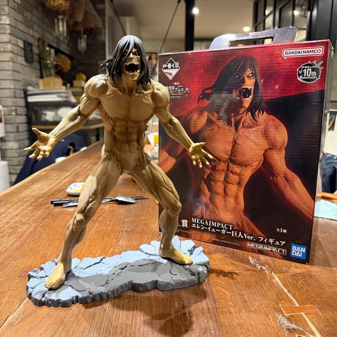 一番くじ　A賞 MEGAIMPACT エレン・イェーガー巨人Ver. フィギュア