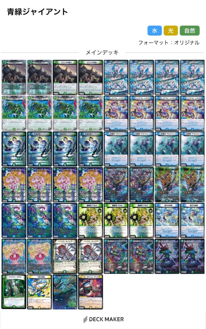 デュエルマスターズ 青緑ジャイアント　調整パーツ付き