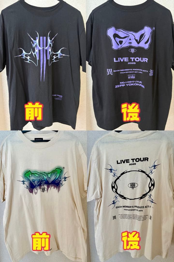 the GazettE 異演 Tシャツまとめ売り the GazettE ガゼット Tシャツ ドーム - メルカリ