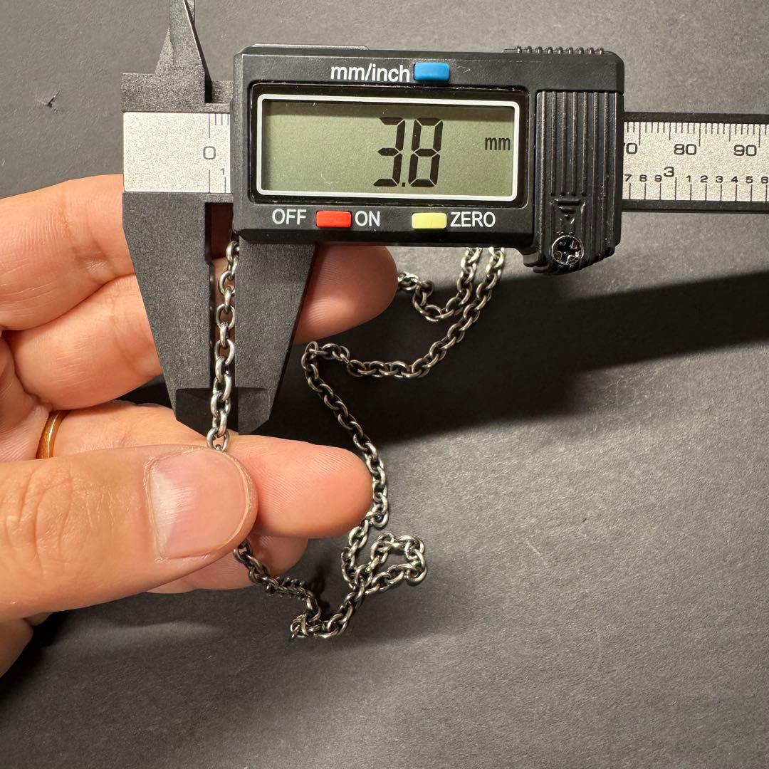 50㎝ 15g 燻し加工】小豆チェーン ネックレス - メルカリ