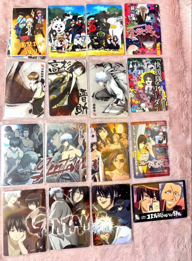 【美品】 銀魂 カードガム メタリック 3年Z組銀八先生 他 人気 16枚セット