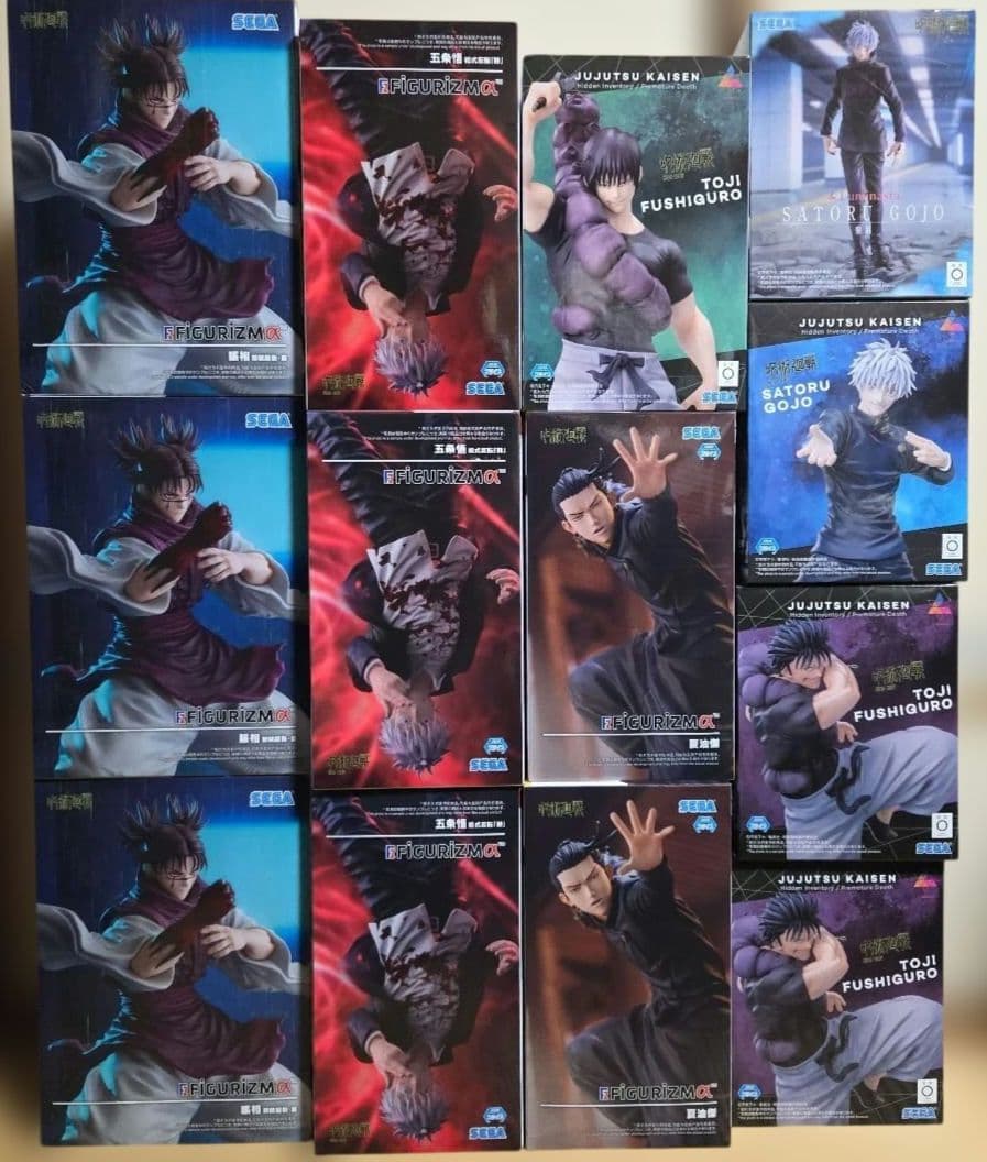 呪術廻戦　フィギュア　まとめ売り　五条悟　夏油傑　伏黒甚爾　脹相