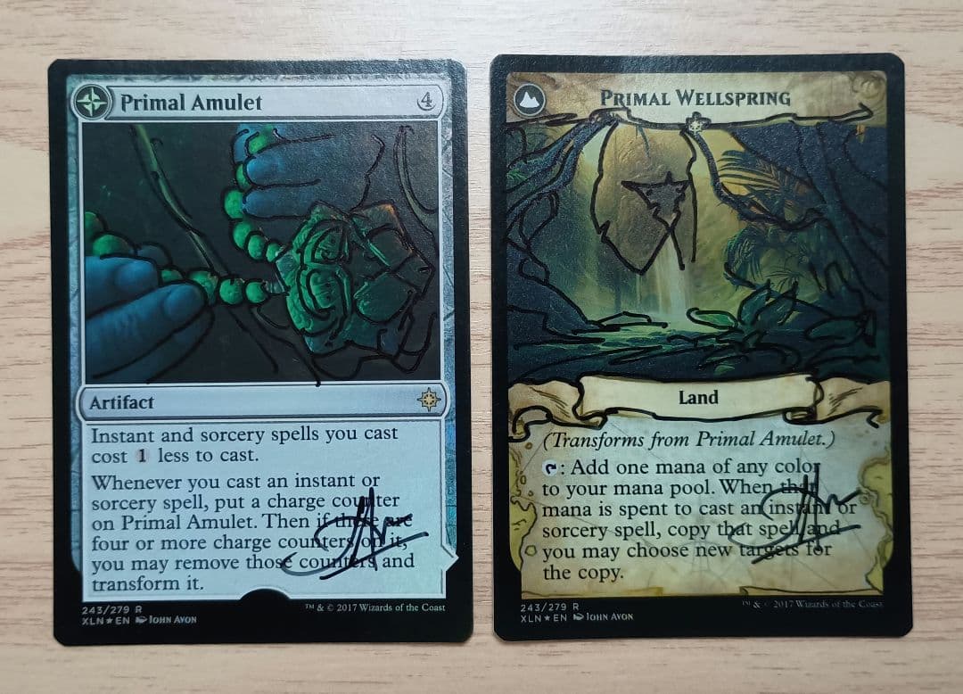 MTG 原初の呪物/原初の水源　foilアーティストプルーフ　2枚セット