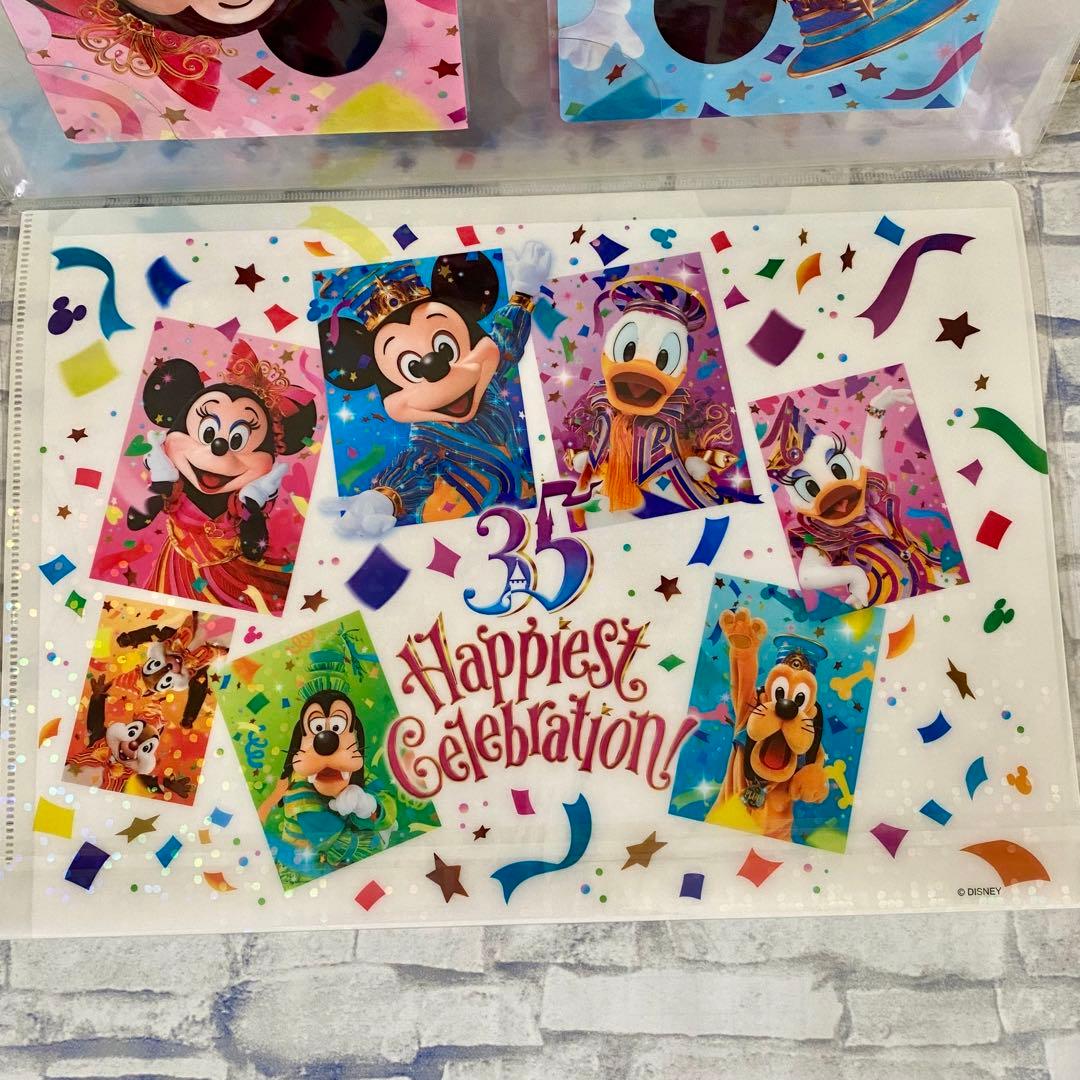 未使用品】ディズニーランド35周年グッズ クリアファイルセット