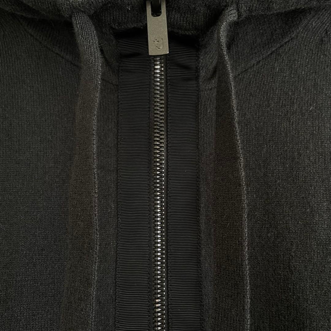 ユニクロ +Jカシミアブレンドパーカ ダークグレー Lサイズ - メルカリ