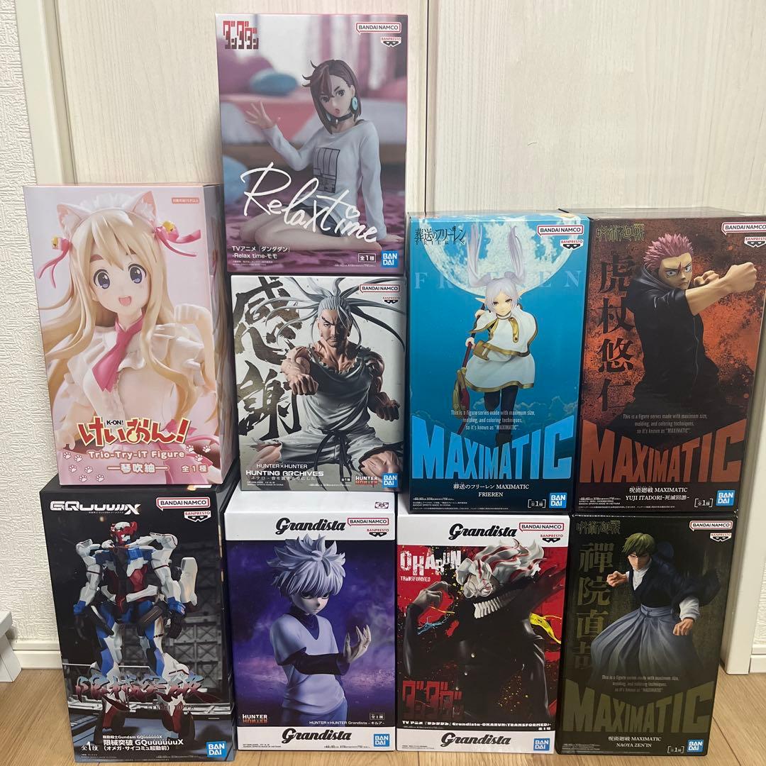 フィギュアまとめ売り9体‼️呪術廻戦、ダンダダン、HUNTER×HUNTERなど 2026年1月発売最新プライズ TVアニメ『ダンダダン』 Grandista-OKARUN