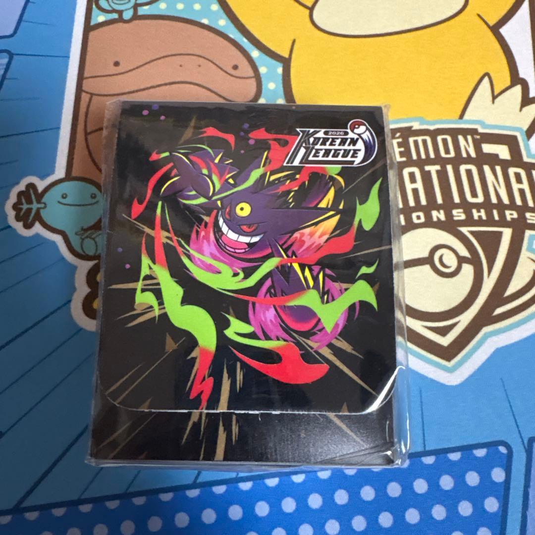 コリアンリーグ　韓国　ゲンガー　デッキケース　サイドイベント限定　最終値下げ‼️ ポケモンカード 韓国限定 コリアンリーグ サイドイベント デッキケース