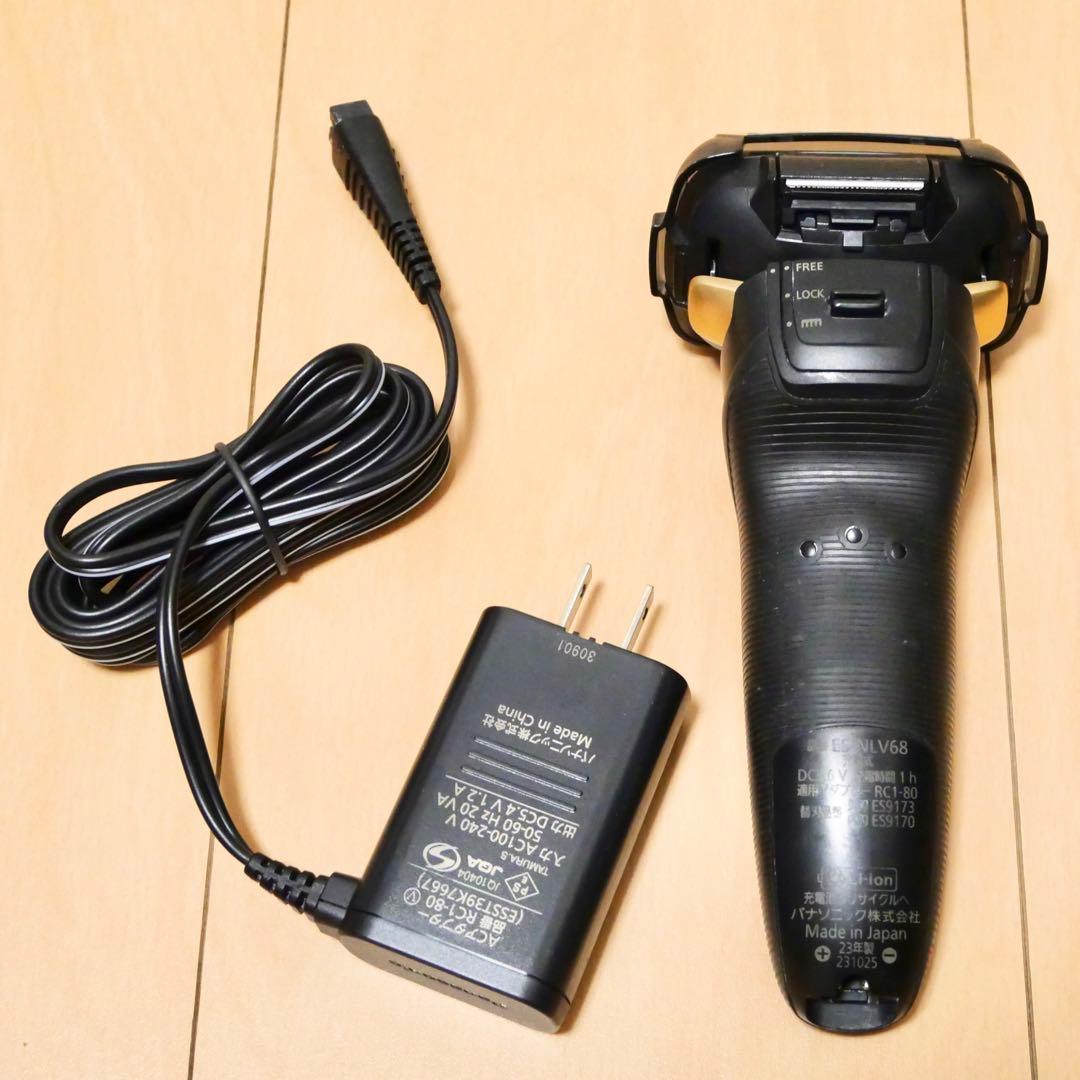 パナソニック 電気シェーバー ラムダッシュ 5枚刃　ES-NLV68-K