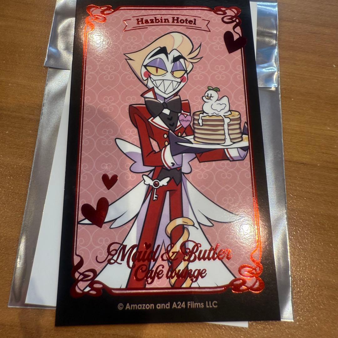 y*！様 ハズビンホテル アニメイトカフェ ルシファー 箔押しカード