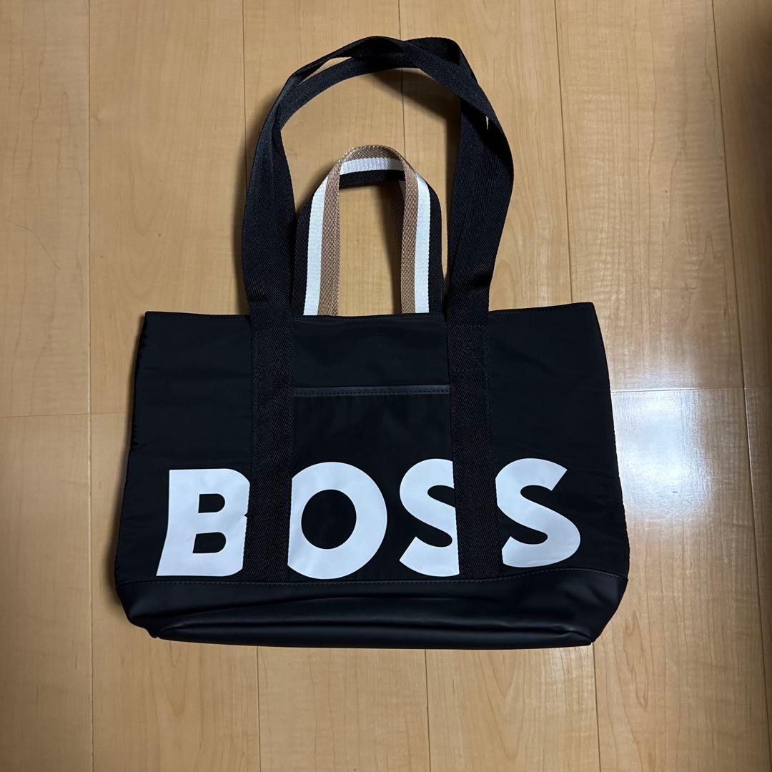 BOSS ブラック トートバッグ　未使用品