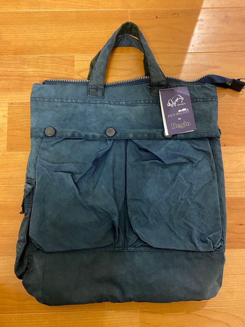 Barbourリメイク 香川藍染ヘルメットバッグ begin - メルカリ