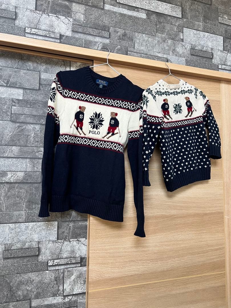 親子コーデ♡ラルフローレン♡ ポロベアセーター